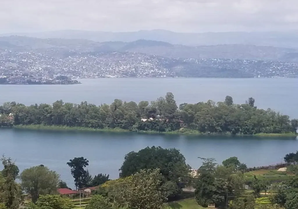 Lake Kivu shoreline in Rwanda